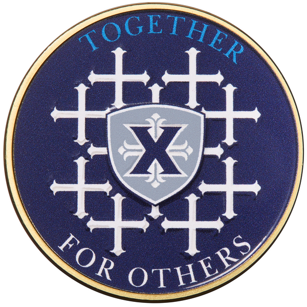 Xavier colorized fundraising coin