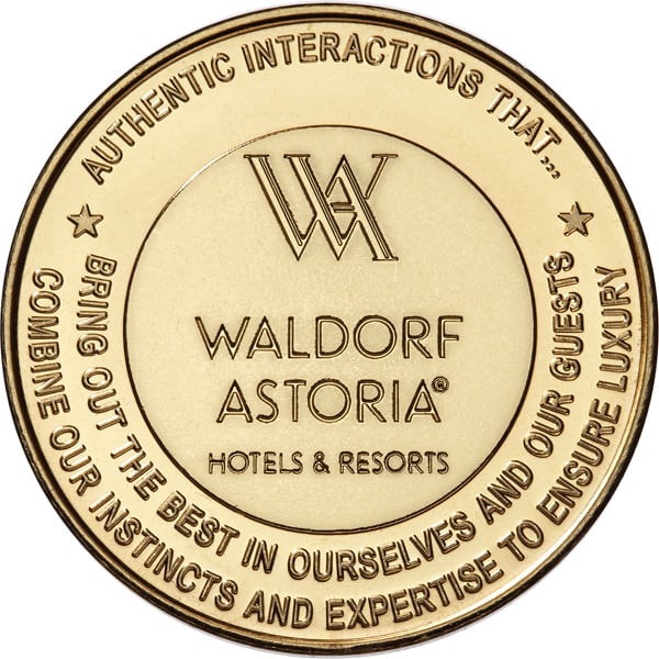 Waldorf Astoria coin Obv