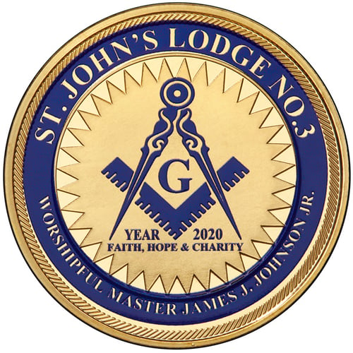 Masonic coin James Johnson